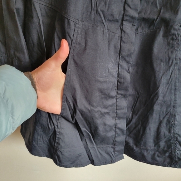 Habitat Long Sleeve Button Down Stretch Pockets Black Small S - Picture 5 of 11